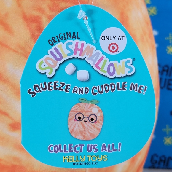 Squishmallow Judy the Tangerine 11" UltraSoft Stuffed Fruit Squad Toy Plush NWT - Picture 5 of 6
